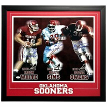 Oklahoma Sooners Heisman Trophy Winners Autograph 16x20 Photo Framed JSA... - $749.95