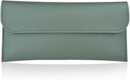 Green Long Wallet with Stylish Car Stitching Multi-slot Design Wallet Waterproof - £7.76 GBP