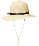 Women Men Sun Hat with Wind Lanyard Beach Packable Summer Cowboy Straw Hats - $18.99