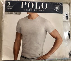 Polo Ralph Lauren Slim Fit Crew Neck Undershirts 3-Pack - £29.53 GBP