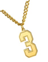 Jewelry Number Necklace For Men Women, Custom Youth - £41.95 GBP