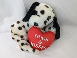 Papel Dalmatian Dog Plush Hugs Kisses Heart 8 Inch Stuffed Animal Toy - $16.95