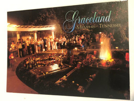 Elvis Presley Graceland Postcard Meditation Gardens - £2.58 GBP