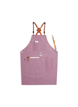 Barista Florist Apron Gifts For Women Men With Cross Back Leather Straps... - £50.32 GBP