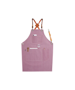 Barista Florist Apron Gifts For Women Men With Cross Back Leather Straps... - £50.12 GBP