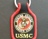 USMC US MARINES MARINE CORPS EMBROIDERED KEY RING 1.75 X 2.75 INCHES - £4.49 GBP