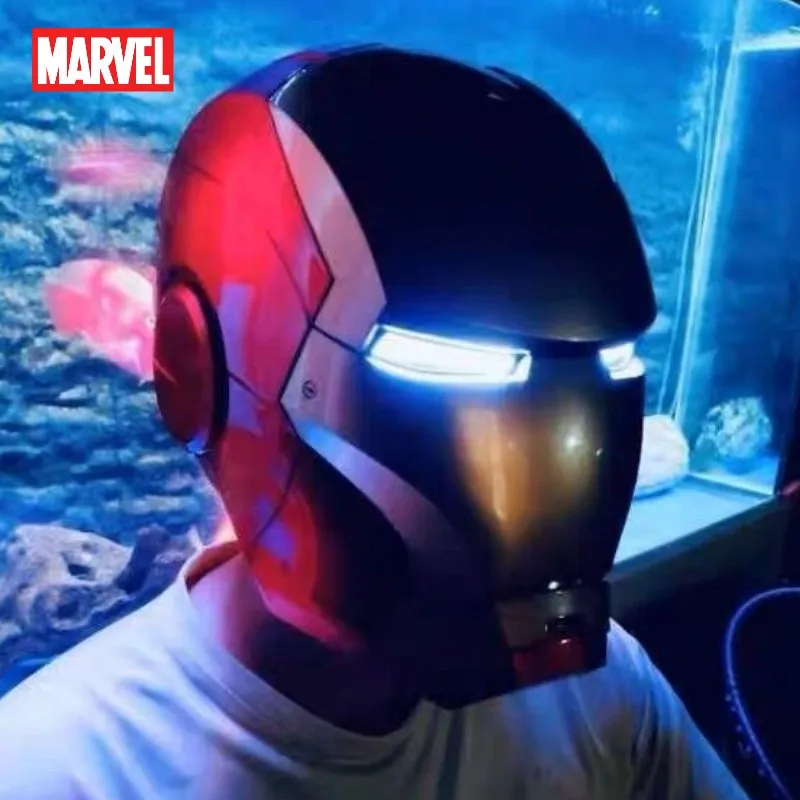 In Stock New Marvel Avengers Iron Man Helmet Cosplay 1:1 Light Led Ironman Mask - £41.53 GBP+