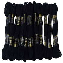 Anchor Threads Stranded Cotton Thread Floss Cross Stitch Hand Embroidery Black - £9.95 GBP