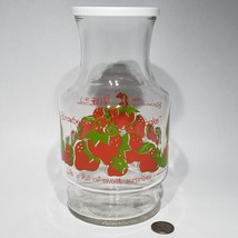 VTG Strawberry Shortcake Glass Juice Carafe Pitcher Lid Anchor Hocking 1980 EUC - £24.52 GBP
