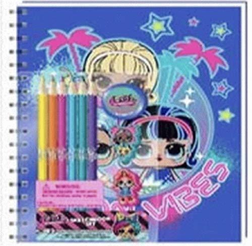 L.O.L Surprise 9 Pieces Complete Color Sketchbook Set for Girls - $8.99