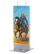 Flatyz Cowboy Riding a Horse Candle - $14.65