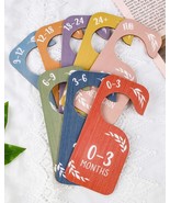 Baby Closet Dividers Clothes Organizer Baby Shower Gifts Nursery Decor W... - £11.83 GBP