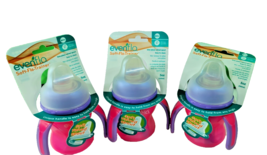 Lot of 3 Evenflo SoftFlo Trainer Cups 6M+, 5oz 150ml 3-Handle Design New... - $329.83 MXN