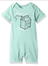 The Childrens Place Unisex, Romper Aqua, Size 0-3 Months - $7.92
