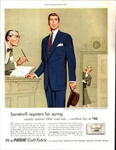 1952 Original print Ad Pacific Surretwill suits e3 - $25.98
