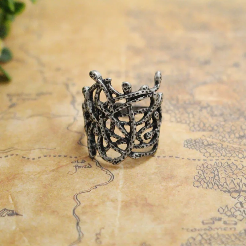 Hobbit Thranduil Ring Mirkwood Elf King Nest Ring Legolas Father Lord Of Rings L - £18.01 GBP