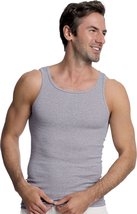 Hanes Men&#39;s TAGLESS Ribbed A-Shirt 4-Pack_Assorted_Large - $34.02+