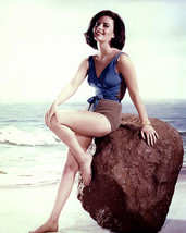 Natalie Wood Color Leggy Pin Up On Beach 8x10 HD Aluminum Wall Art - £31.96 GBP