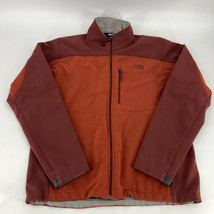 North Face Windwall Orange Soft Shell  Full Zip Men&#39;s Size L - £39.06 GBP