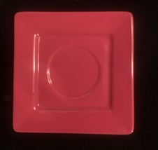 10 Strawberry Street - Red - Saucer - 5 1/8&quot; square - £4.65 GBP