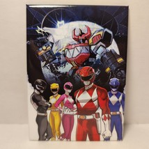 Power Rangers Group Fridge Magnet Official Retro TV Show Collectible Hom... - $10.69