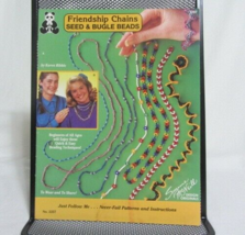 Vtg Suzanne Mc Neill Designs Friendship Chains Seed &amp; Bugle Beads Patterns #2257 - $4.95