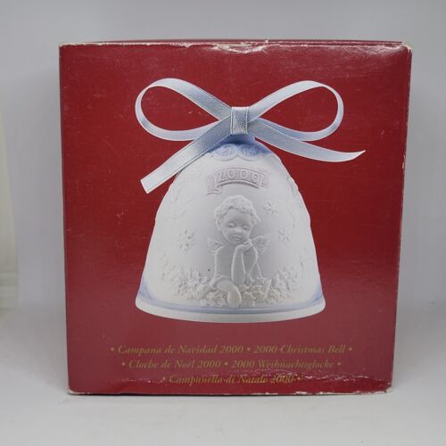 Lladro 2000 Christmas Bell  Retired Mint In Box Certificate # B16700 - £22.94 GBP