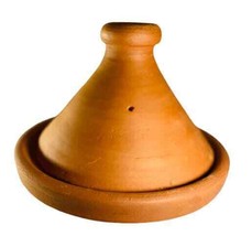 MOROCCAN TAJINE Cookware Terracotta Tagine Pottery Unglazed Red Clay Pot 8 5/8&quot;D - £30.79 GBP