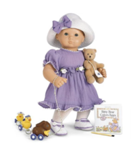 Bitty Baby American Girl Springtime Set 15&quot; Purple Dress Doll Outfit American Gi - £34.53 GBP