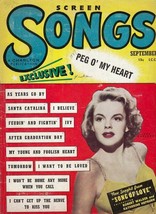 Screen Songs Lyric Magazine Vintage 1947 Judy Garland &quot;Song of Love&quot; Movie Hit - £8.61 GBP
