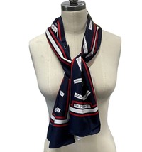 Millicent Presidents Signatures Scarf 50&quot; Made In Italy Red/White/Blue R... - £19.41 GBP