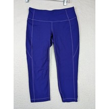 Athleta Womens Capri Leggings Size M Nylon Blue - $29.68