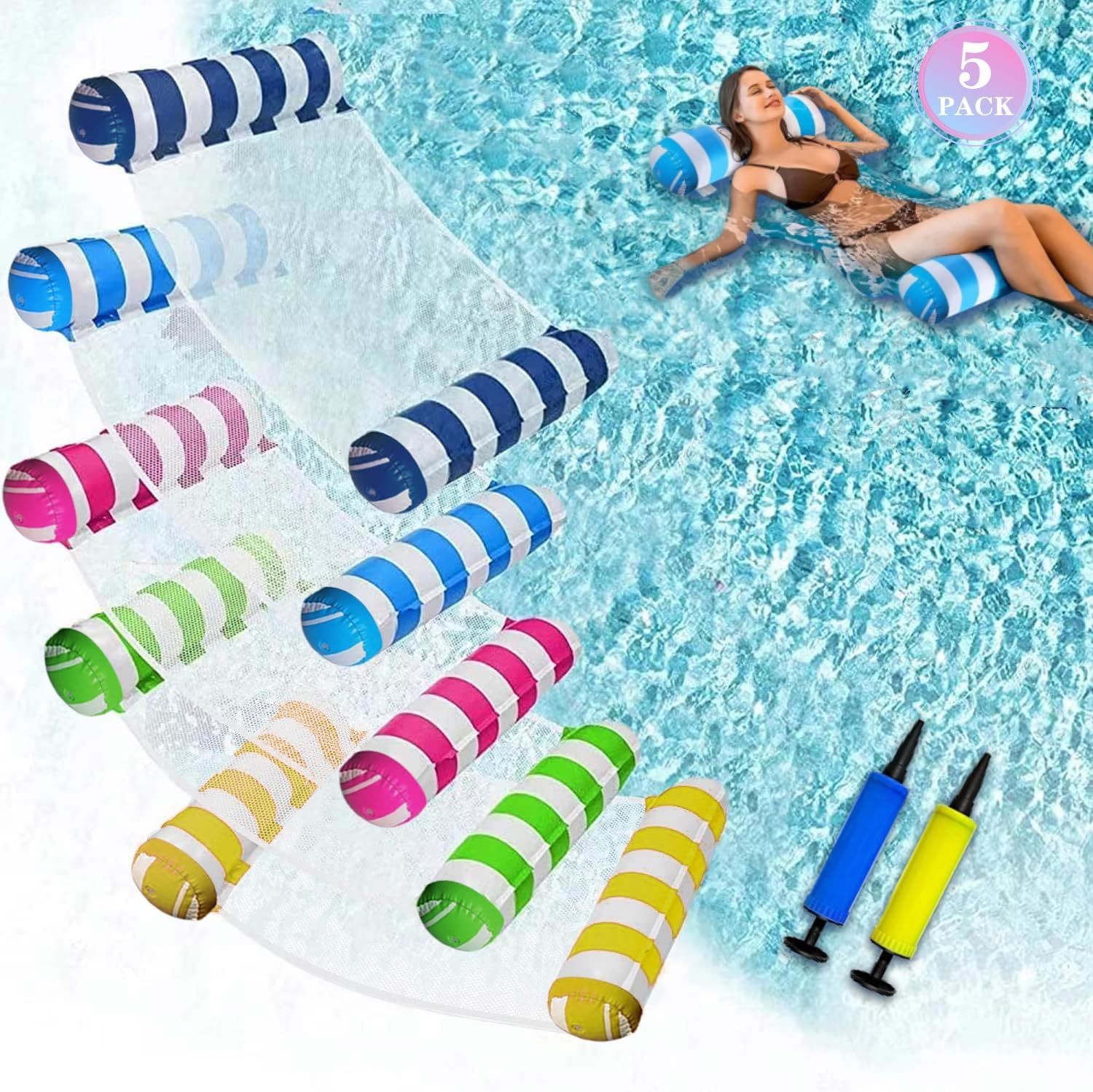 This 5-Pack Of Adult Xl Pool Floats Is Made Of Non-Stick Pvc, And Drifter. - $35.95