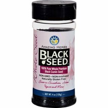 Amazing Herbs Black Whole Seed Jar, 4 Fluid Ounce - £10.78 GBP