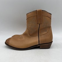 Dingo Willie DI862 Womens Antique Tan Leather Pull On Western Boots Size 8.5 M - £34.78 GBP