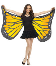 Fun World Womens Soft Butterfly Wings Adult Costume Accessory, Orange, Standard - £33.63 GBP