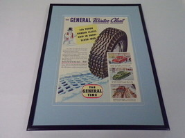 1951 General Tires Framed 11x14 ORIGINAL Vintage Advertisement - $49.49