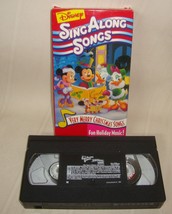 Disney’s Sing Along Songs Very Merry Christmas &amp; Disney Fun VHS Lot - £11.60 GBP