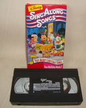 Disney’s Sing Along Songs Very Merry Christmas &amp; Disney Fun VHS Lot - $14.84