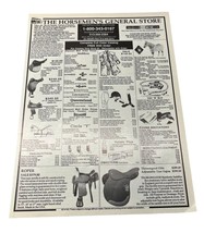 Horsemens General Store Vintage Print Ad 90s Conover Ohio Saddles Western Wear - $11.89