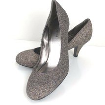 Call It Spring Golden Silver Multi Color Glitter Sparkly Heels Pumps 7 Sparkle  - £31.89 GBP