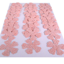 Pink Textured Die Cut Vinyl Wall Covering Flowers - £5.56 GBP