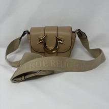 True Religion Crossbody Horseshoe Logo Bag Purse Beige - $21.77