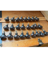 Lot of 25 Rubbed Oiled Bronze Rounded Oval Drawer Cabinet Door Knobs  - ... - $19.39