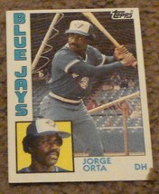 Jorge Orta, Blue Jays,  1984  #312 Topps  Baseball Card GD COND - £0.77 GBP