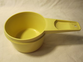 vintage Tupperware #764: Measuring Cup - 1/2 Cup - Pastel Yellow - $4.00
