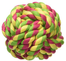 [Pack of 3] Mammoth Cotton Blend Monkey Fist Ball Flossy Dog Toy 2.5&quot; Mini 1 ... - £23.63 GBP
