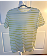 Urban Outfitters Mens T Shirt Stripe White/Green, Size M, Pre-Owned - $169.22 MXN