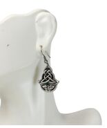 Ebros Celtic Emerald Element Knotwork Tribal Scroll Filigree Dangle Earr... - $279.40 MXN