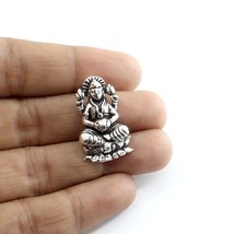 Real Sterling Silver Oxidized Mata Laxmi Religious God Pendant - £18.22 GBP